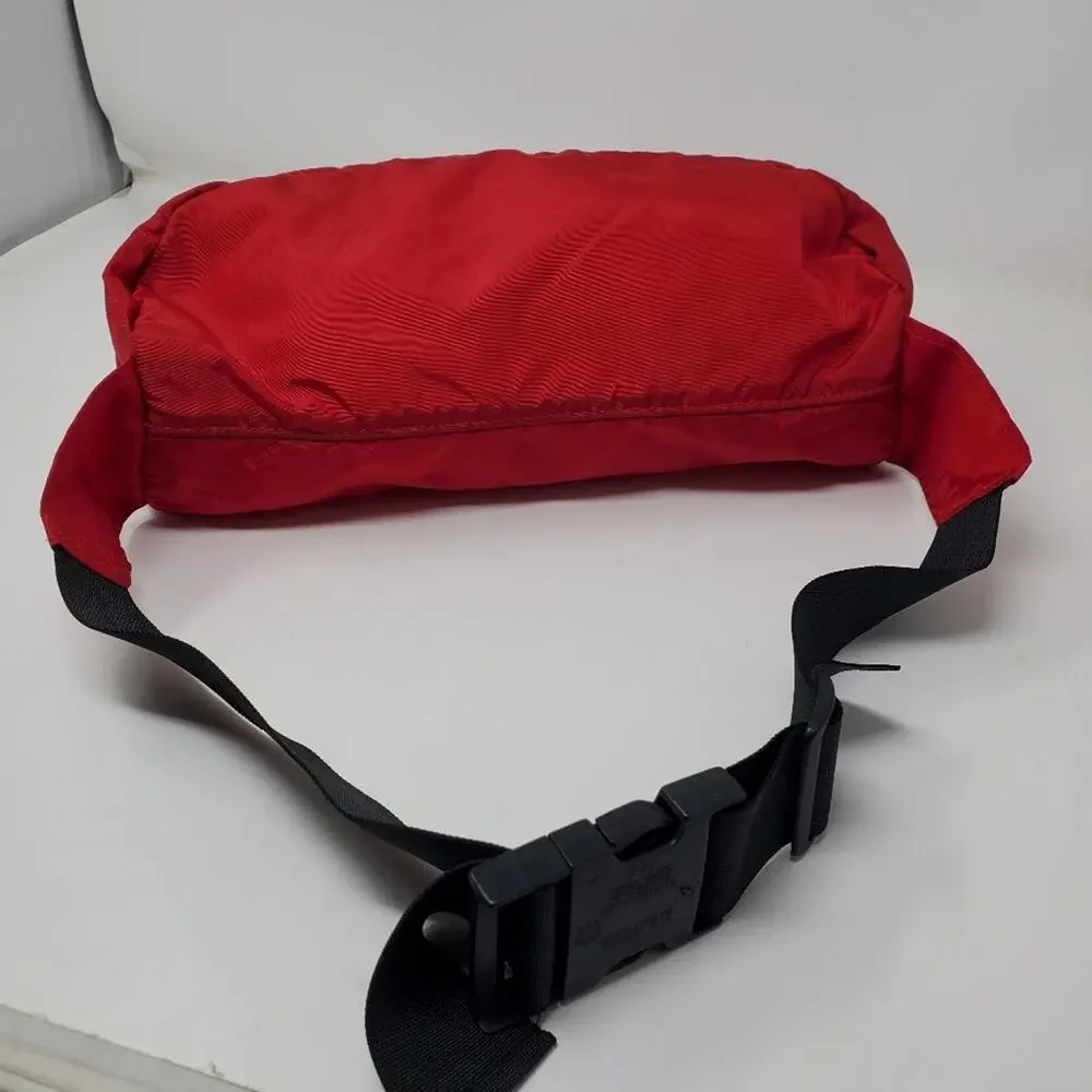 Vintage The North Face Red & Blue Nylon Large belt/waist bag in Great condition